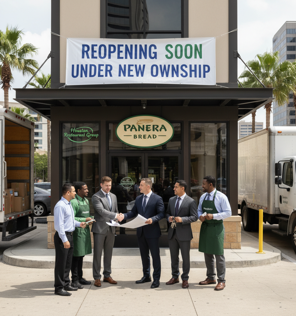 Houston Panera Bread Locations Set to Reopen Under New Ownership Following Franchise Dispute — AI-generated illustration