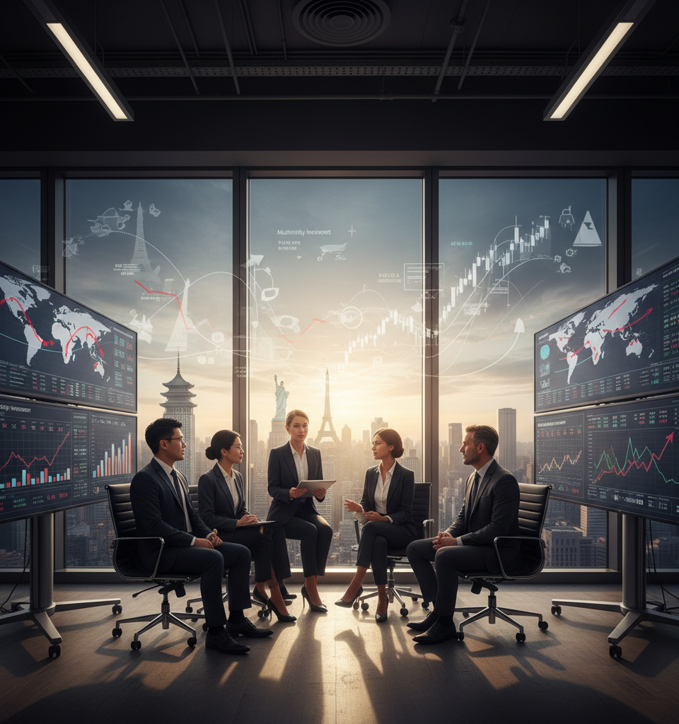 How global events are impacting multifamily investment (and where the market is headed) — AI-generated illustration