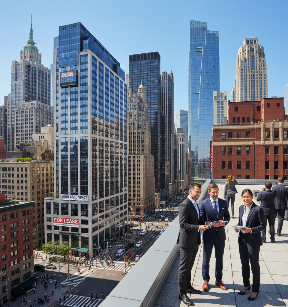 Hudson Square's High Office Availability Becomes Strategic Asset in Tight 2026 Manhattan Market — AI-generated illustration