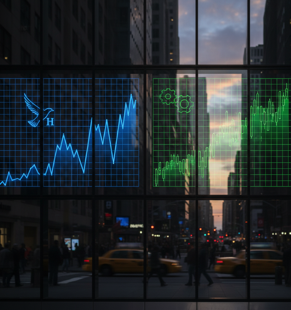 Humana's Stock Performance: A Comparative Look Against the Dow Jones Industrial Average — AI-generated illustration