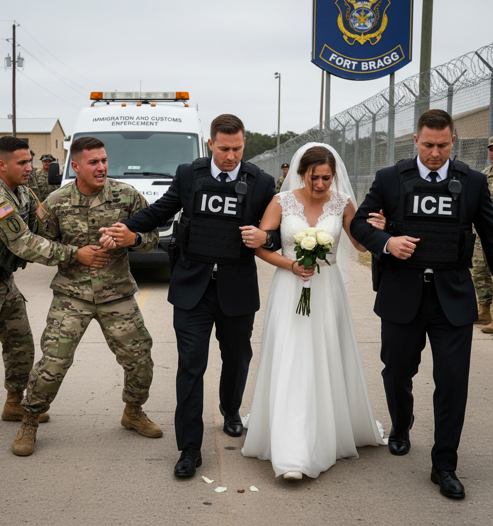 ICE Detains Soldier's Newlywed Spouse on Military Base, Sparking Outcry and Policy Questions — AI-generated illustration