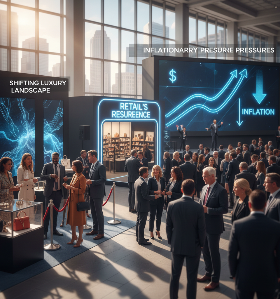 ICSC 2026: Retail's Resurgence, Inflationary Pressures, and the Shifting Luxury Landscape — AI-generated illustration