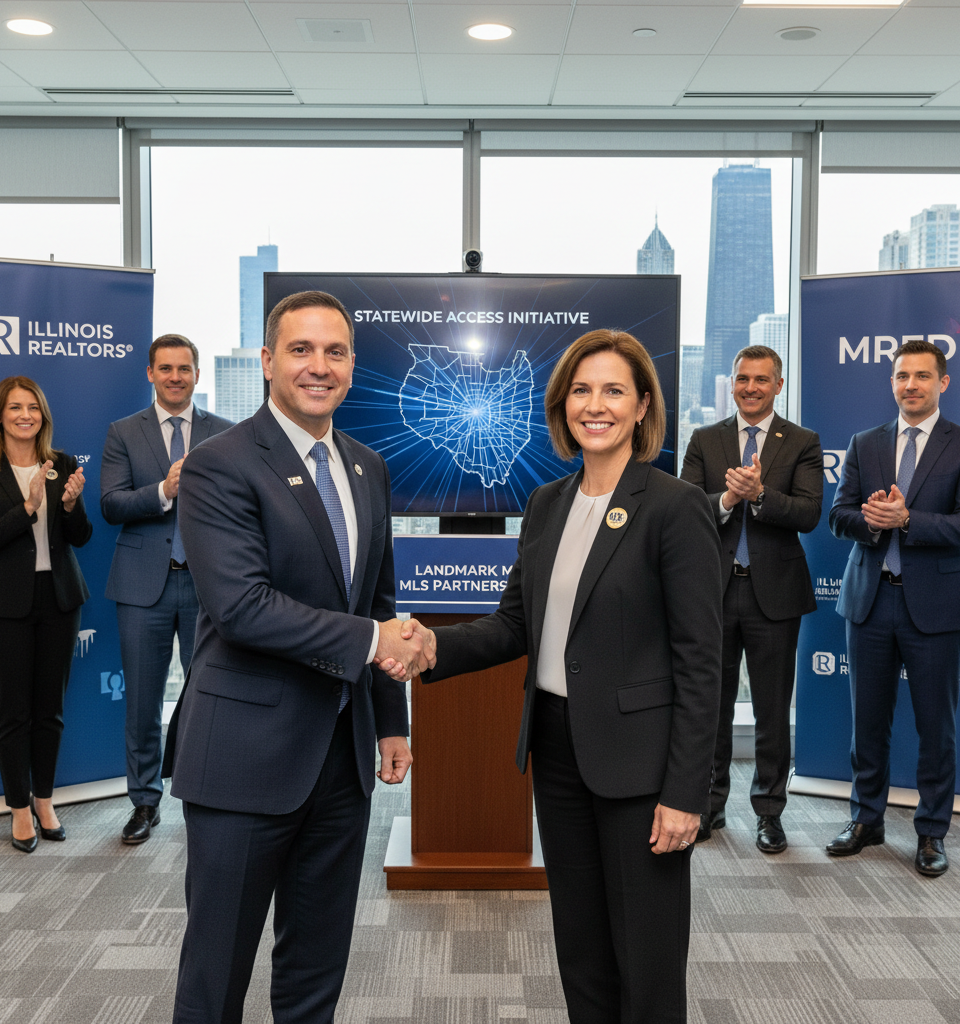 Illinois REALTORS® & MRED Forge Landmark MLS Partnership, Expanding Access Statewide — AI-generated illustration