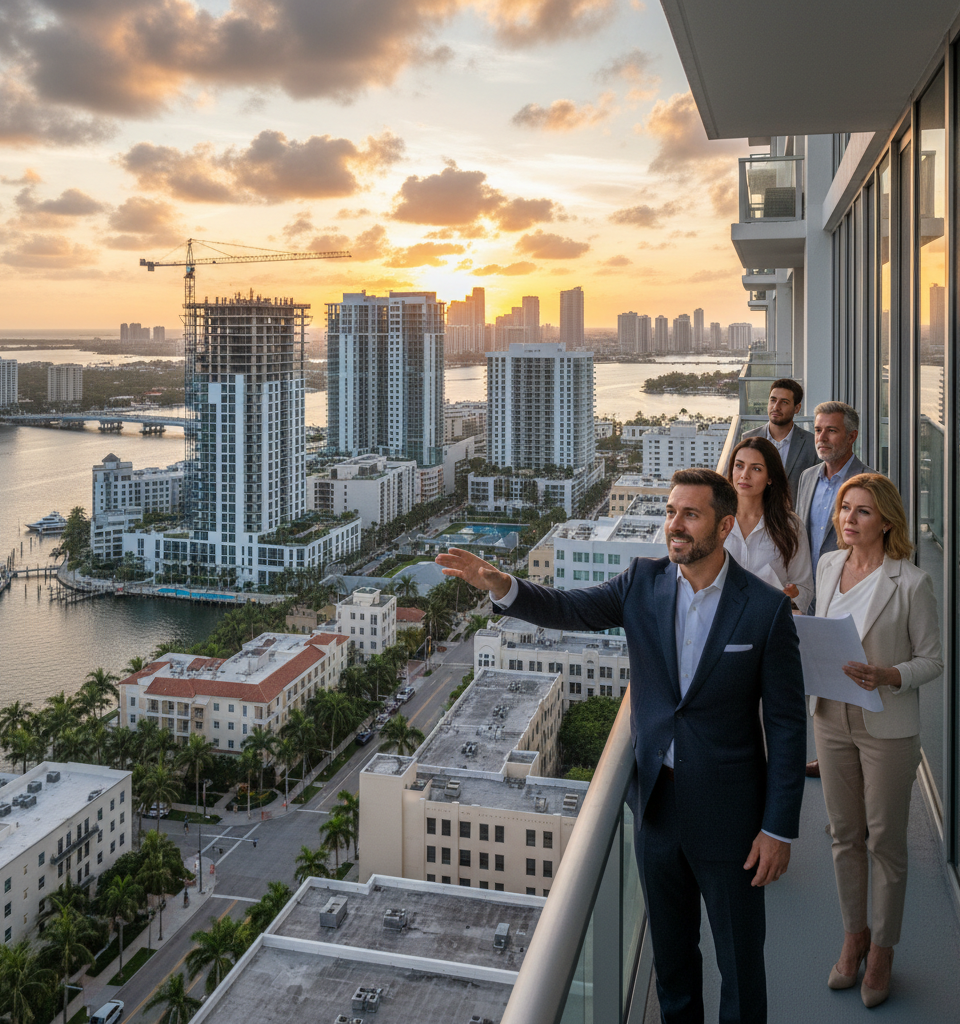 In West Palm Beach Real Estate, a Sense of Being on the Cusp — AI-generated illustration
