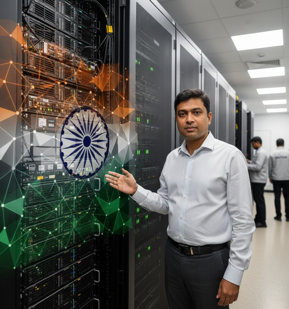 India's Unicorn Krutrim Pivots to Cloud Services Amidst AI Model Development Challenges — AI-generated illustration