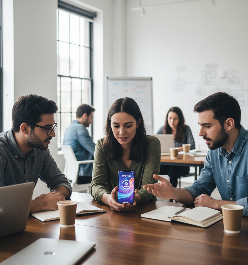 Indie App Spotlight: ‘oh my hours’ — A Novel Approach to Digital Well-being on iPhone — AI-generated illustration