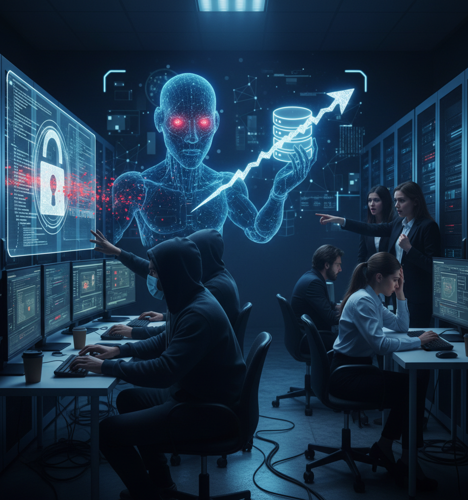 Indirect Prompt Injection: Cybercriminals Exploit AI to Compromise Data and Systems — AI-generated illustration