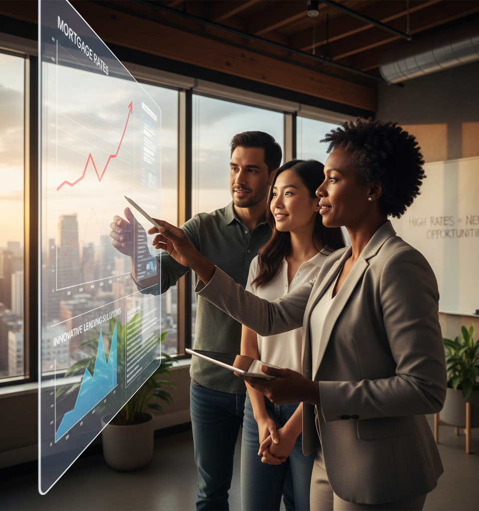 Innovative Lending Solutions Emerge as Mortgage Rates Remain Elevated — AI-generated illustration