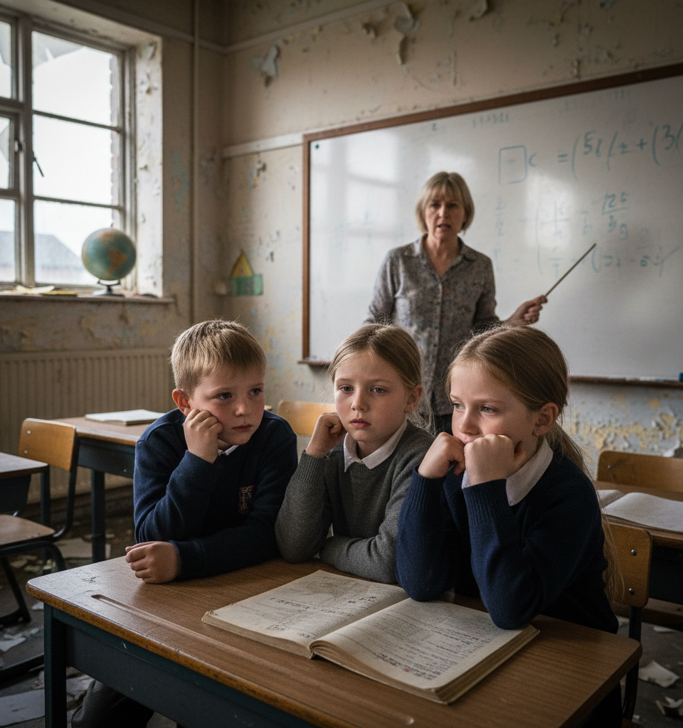 Inquiry: Education System Failing White Working-Class Children — AI-generated illustration