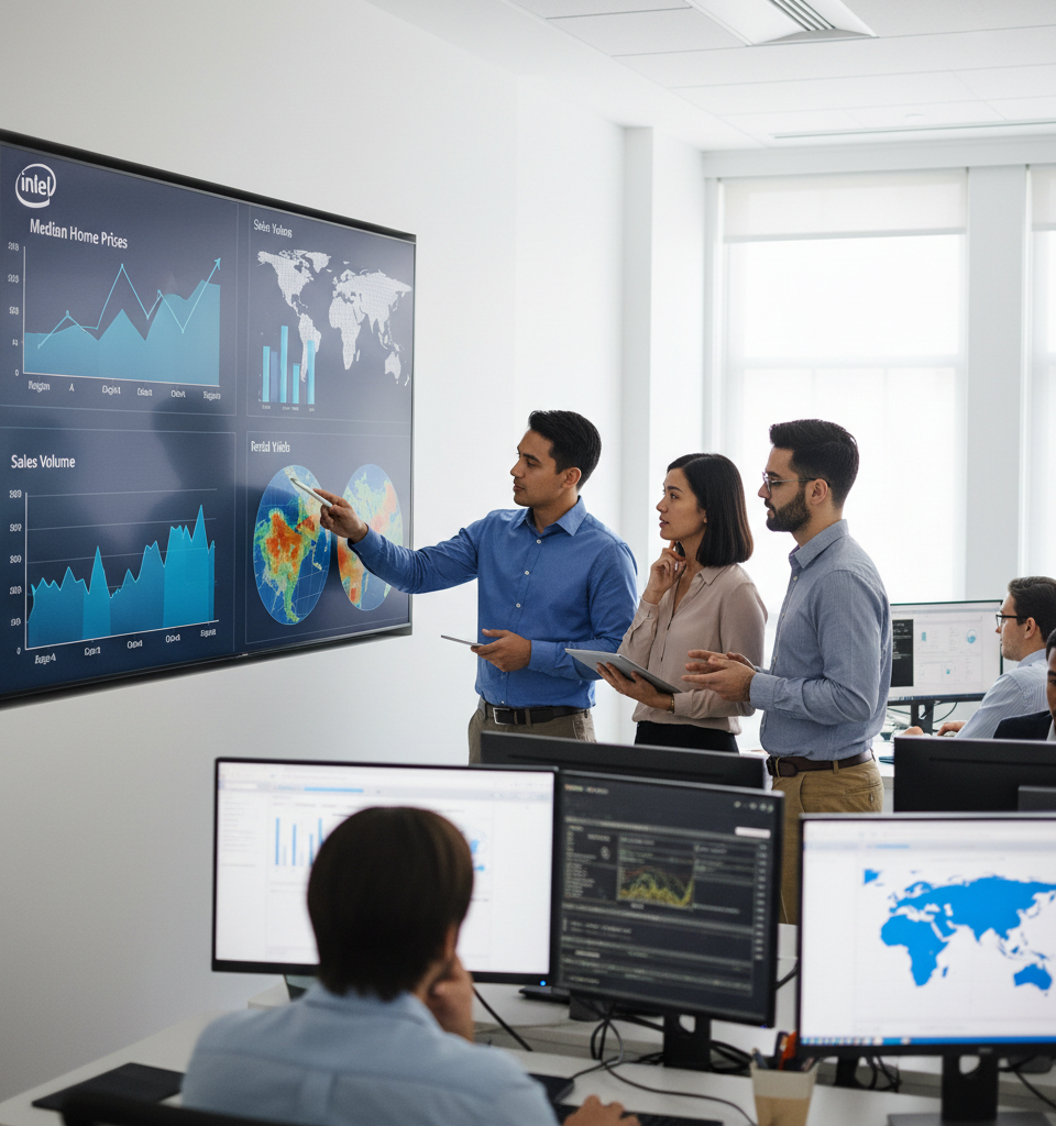 Intel's Latest Real Estate Survey Reveals Shifting Market Dynamics Across Regions — AI-generated illustration
