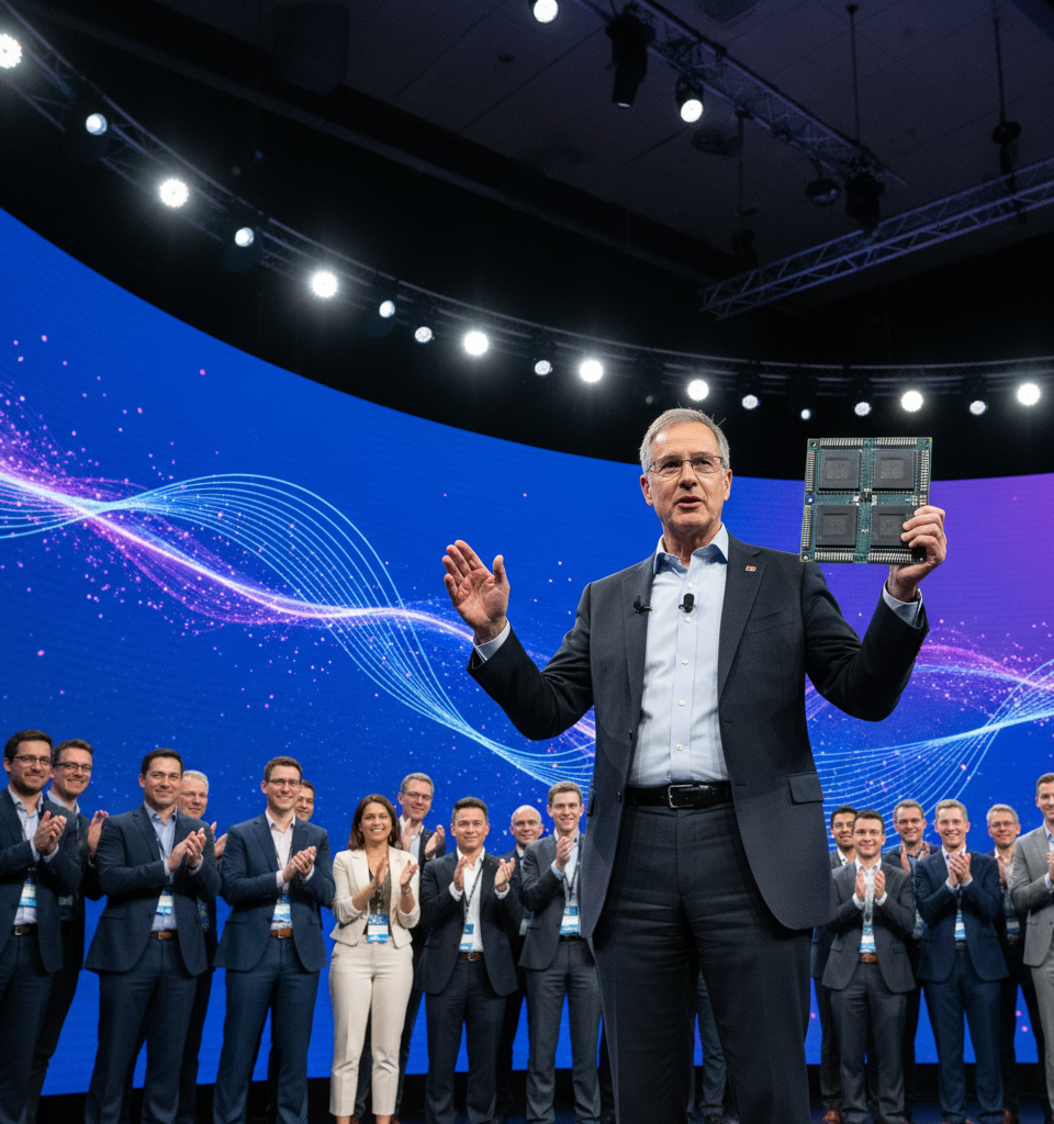 Intel Surges Past Expectations for Sixth Consecutive Quarter Amidst AI-Driven Demand — AI-generated illustration