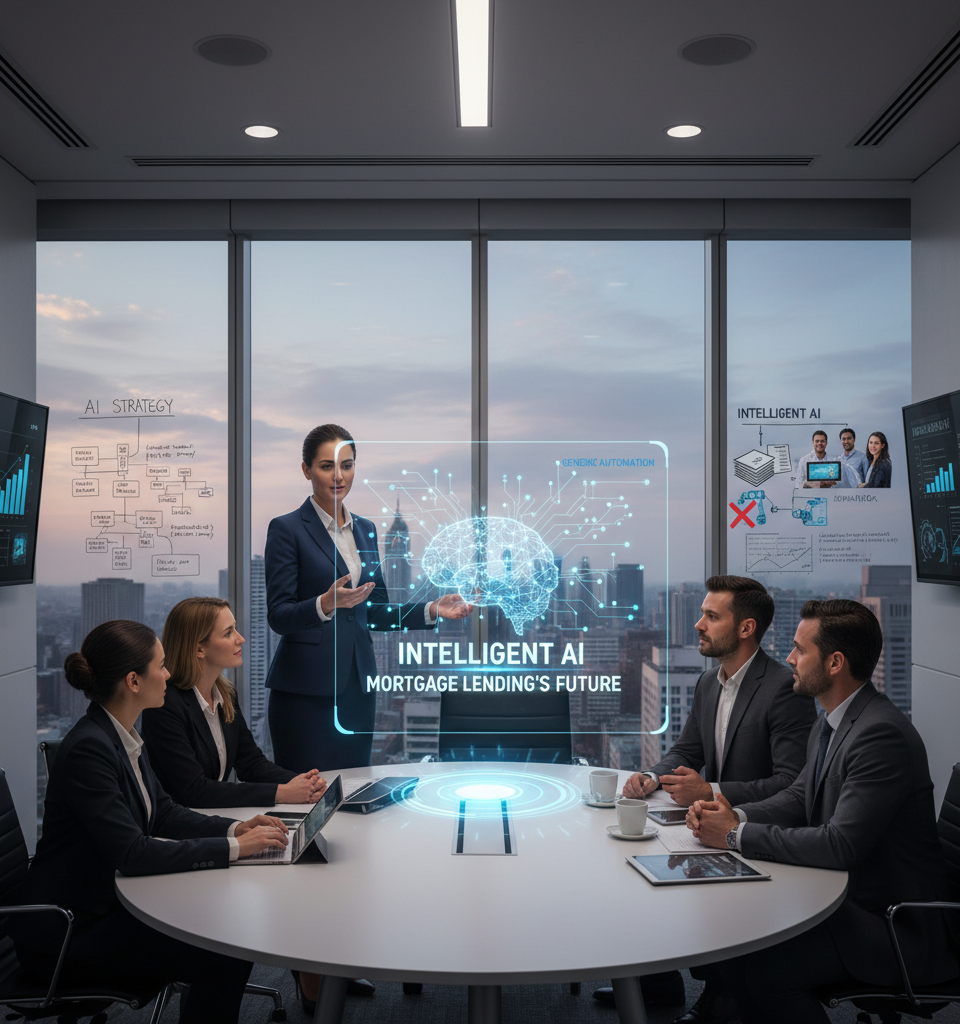 Intelligent AI, Not Generic Automation, Key to Mortgage Lending's Future — AI-generated illustration