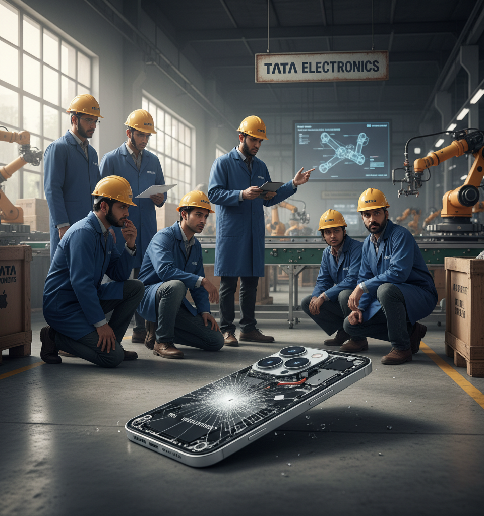 iPhone 18 Pro Details Reportedly Leaked via Tata Electronics Security Breach — AI-generated illustration