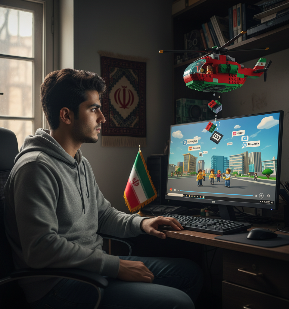 Iran's AI Propaganda: The Lego-Style Videos Shaping Global Narratives — AI-generated illustration
