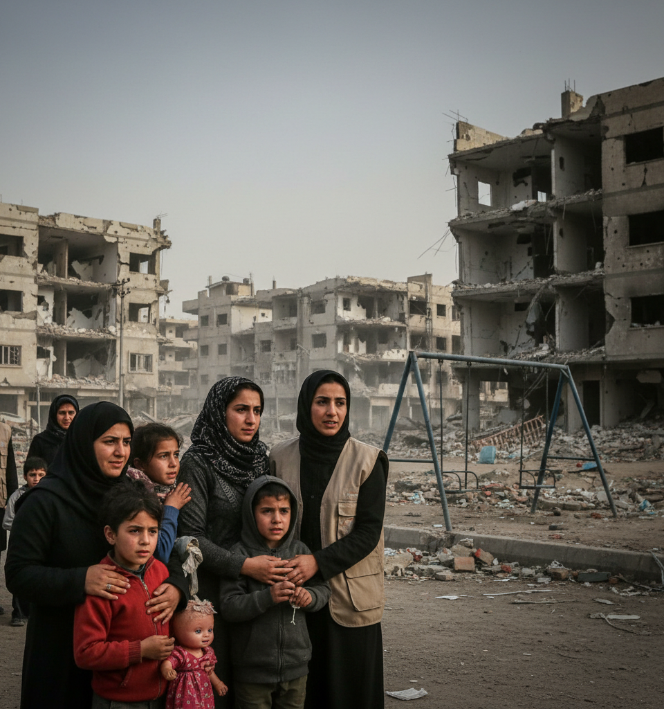 Iran's Children Face Enduring Trauma Post-Conflict: A Grim Outlook for a Generation — AI-generated illustration