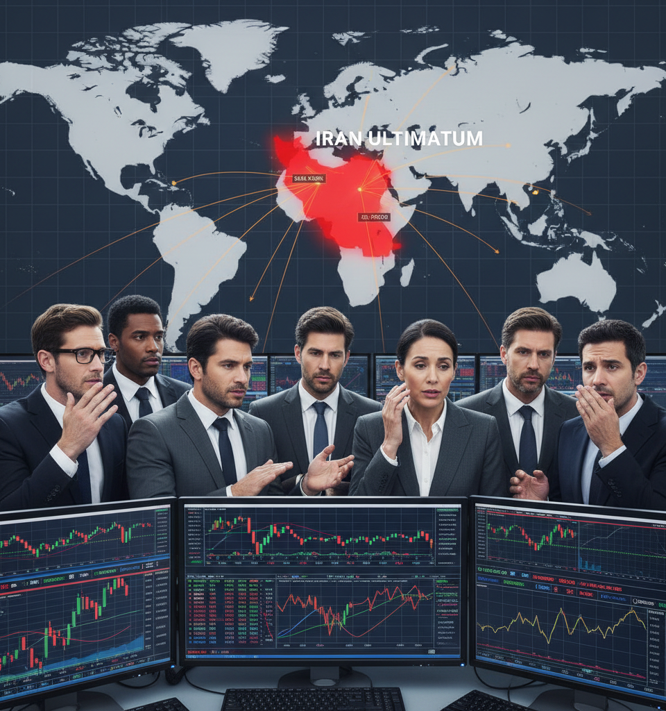 Iran Ultimatum Unleashes Market Volatility: Investors Brace for Deal or Escalation — AI-generated illustration