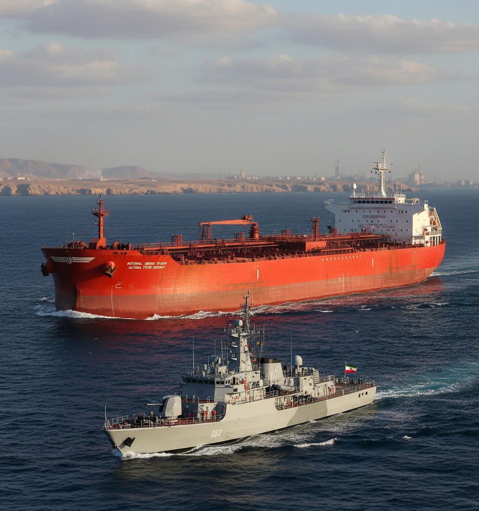 Iran Warns Against Oil Export Blockade, Citing 'Significant Costs For Everyone' Amid Surging Crude Prices — AI-generated illustration