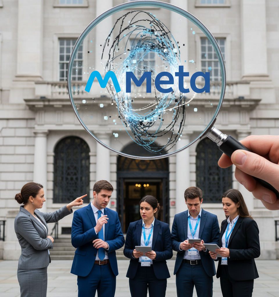 Irish Regulators Probe Meta Over 'Dark Patterns' in Algorithmic Feed Choices — AI-generated illustration