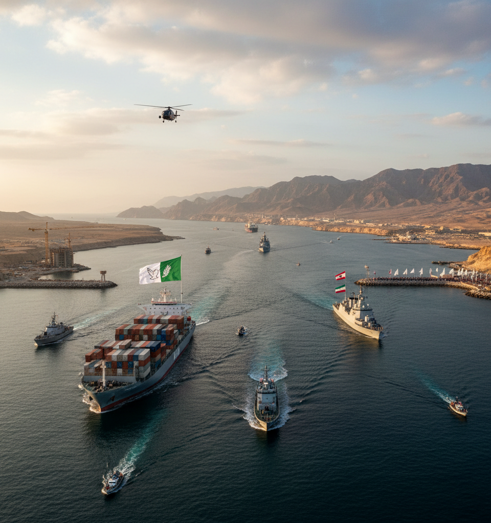 Is the Strait of Hormuz Reopening? What to Know Under Iran-Cease Fire. — AI-generated illustration