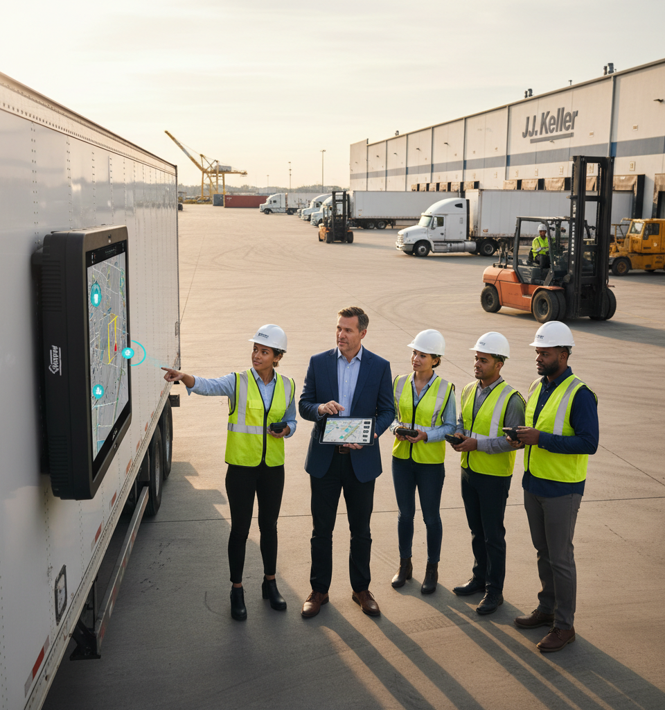J.J. Keller Launches New Asset-Tracking Service — AI-generated illustration