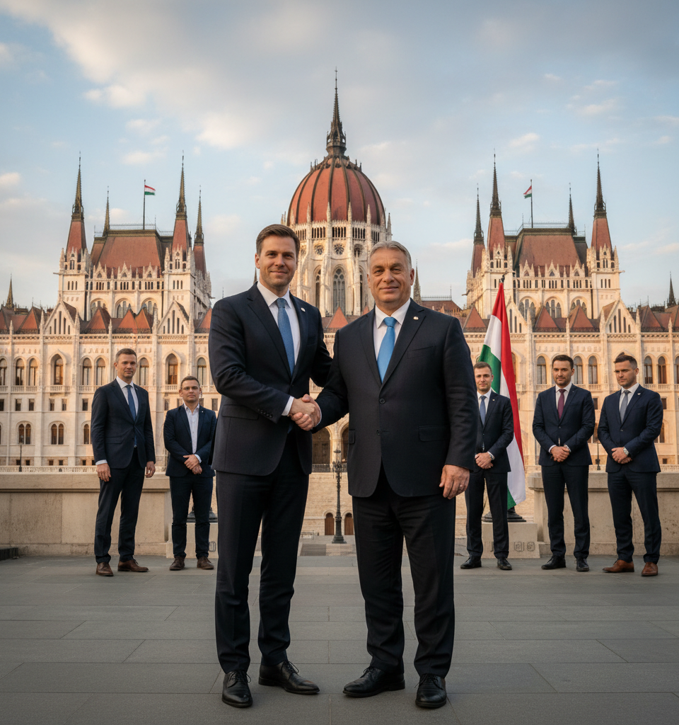 JD Vance's Budapest Visit Signals US Support for Orban Amidst Election Scrutiny — AI-generated illustration