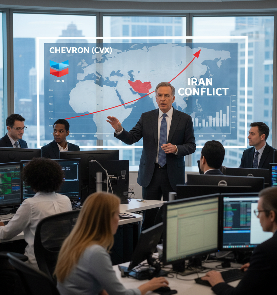 Jim Cramer Continues To Link Chevron (CVX) Stock With Iran Conflict — AI-generated illustration