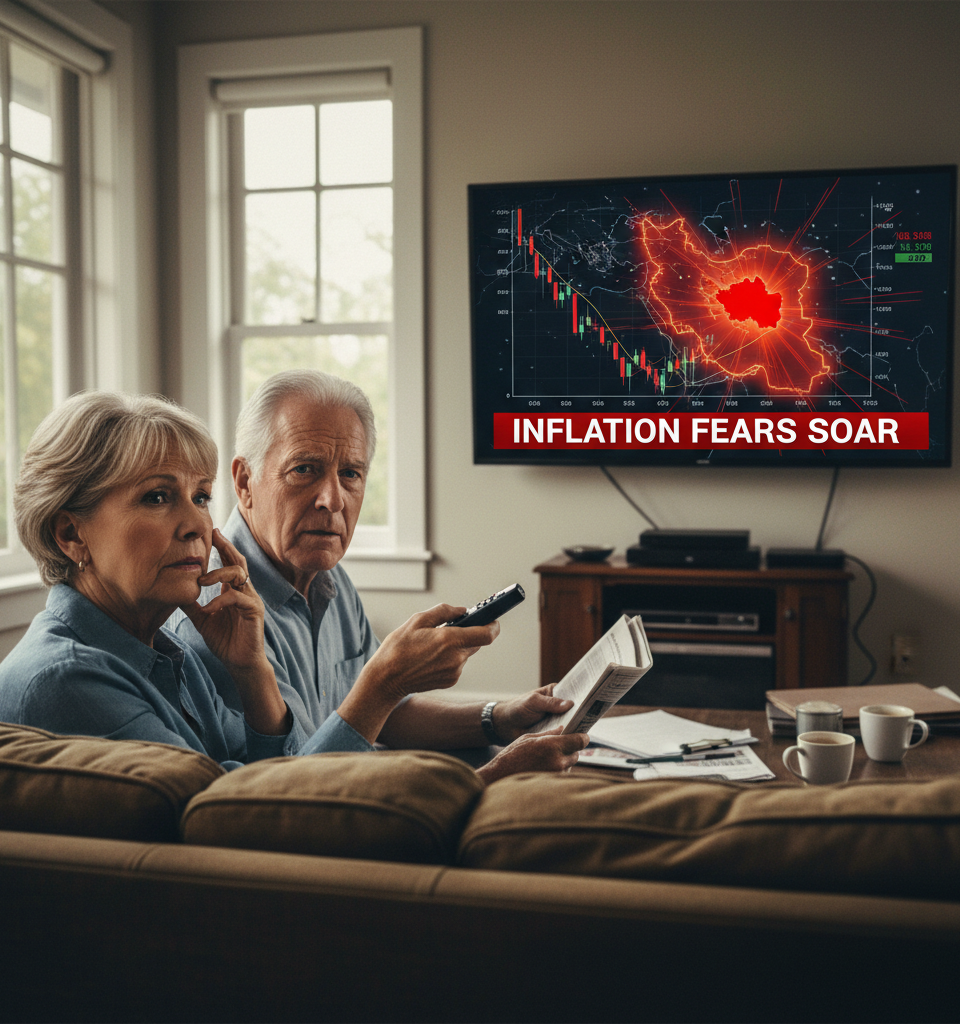 Jobs data, Iran war add to inflation fears for retirees — AI-generated illustration