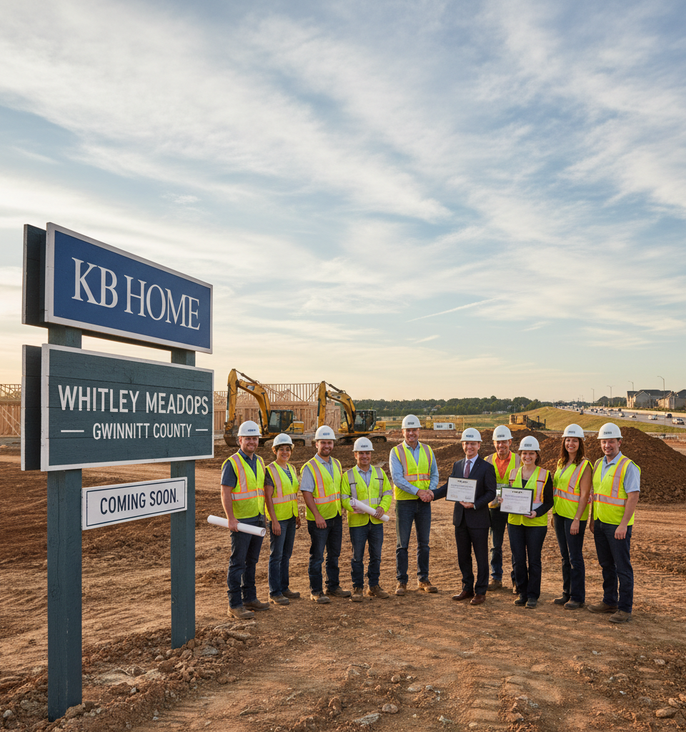 KB Home Enters Atlanta Market with Gwinnett County Land Acquisition — AI-generated illustration