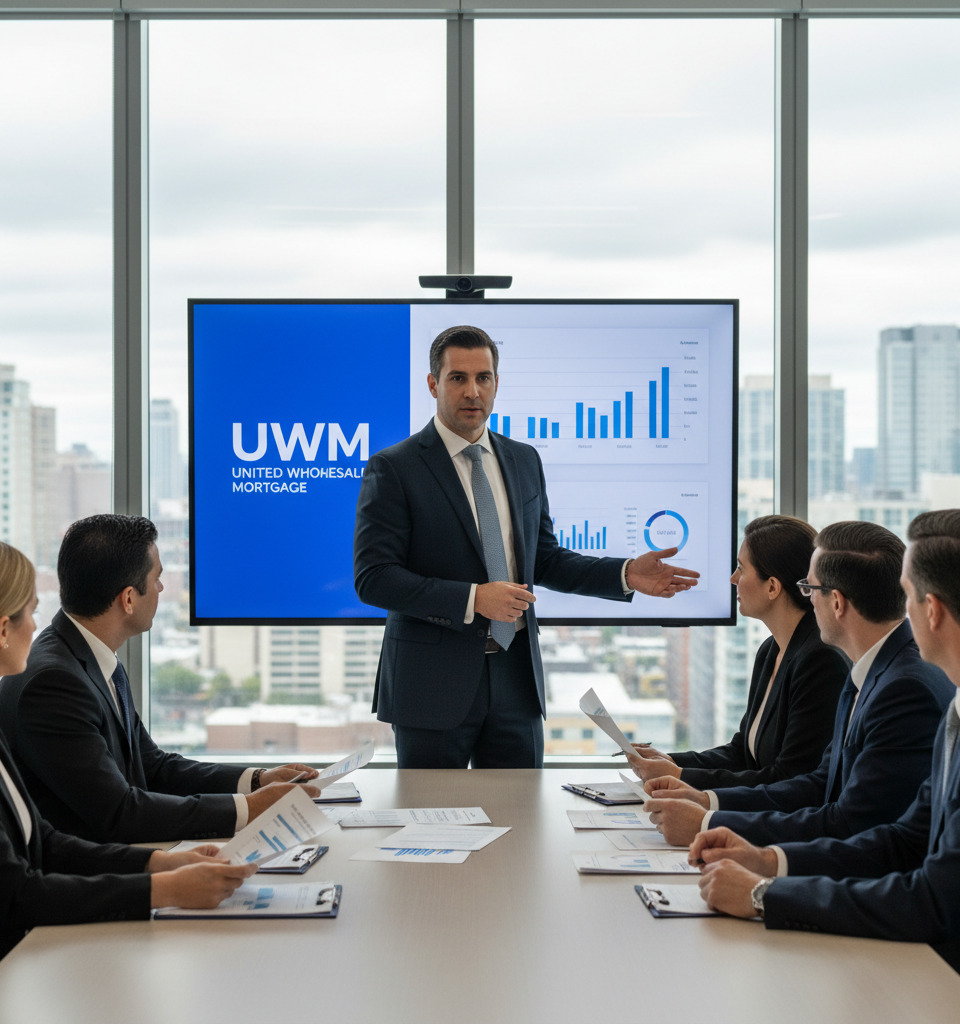 KBW Affirms UWM's Strategic Strength Amidst Mortgage Market Headwinds — AI-generated illustration