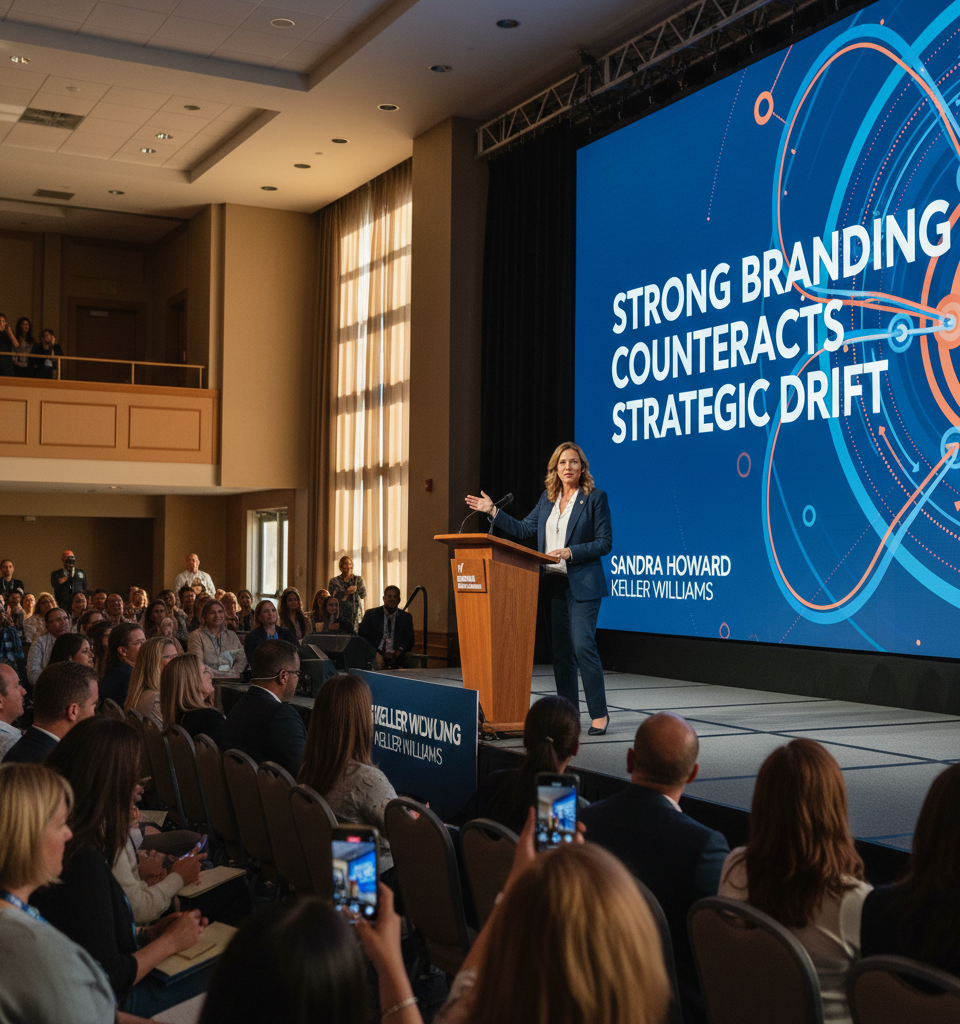 Keller Williams' Sandra Howard: Strong Branding Counteracts Strategic Drift in Volatile Markets — AI-generated illustration