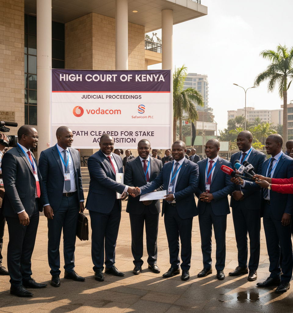 Kenyan Court Clears Path for Vodacom's Safaricom Stake Acquisition — AI-generated illustration