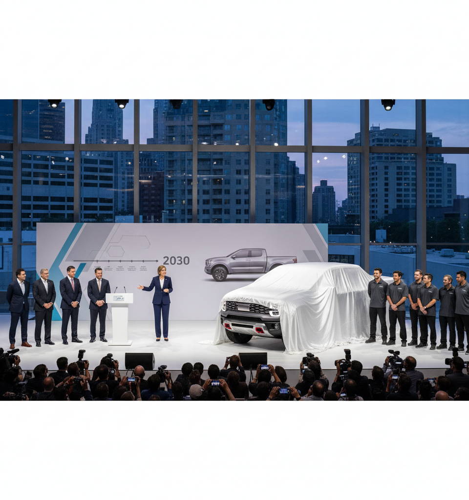 Kia plans to launch U.S. pickup truck by 2030 — AI-generated illustration