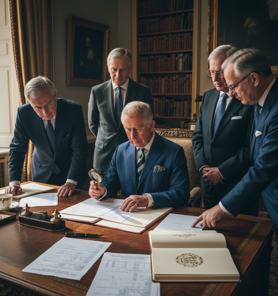 King Charles III to Disclose Personal Tax Payments for the First Time as Monarch — AI-generated illustration