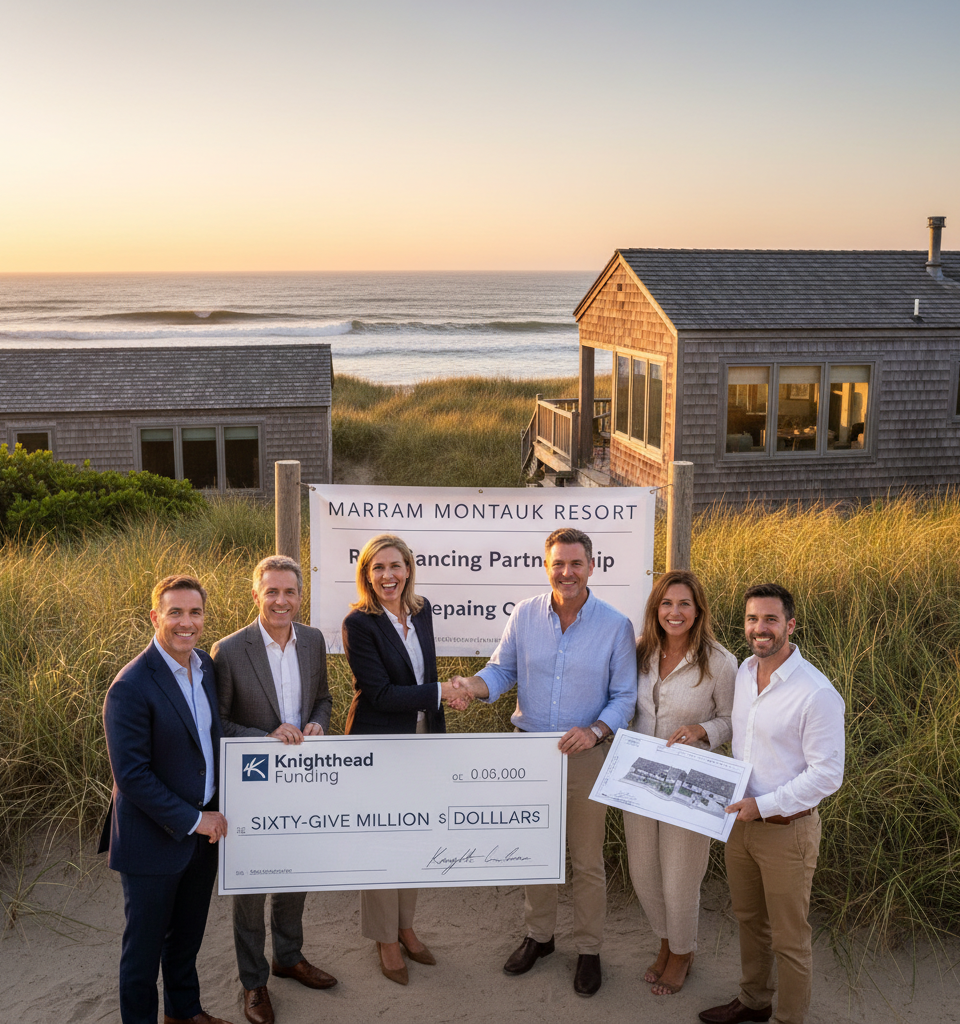 Knighthead Funding Provides $65 Million Refinancing for Marram Montauk Resort — AI-generated illustration