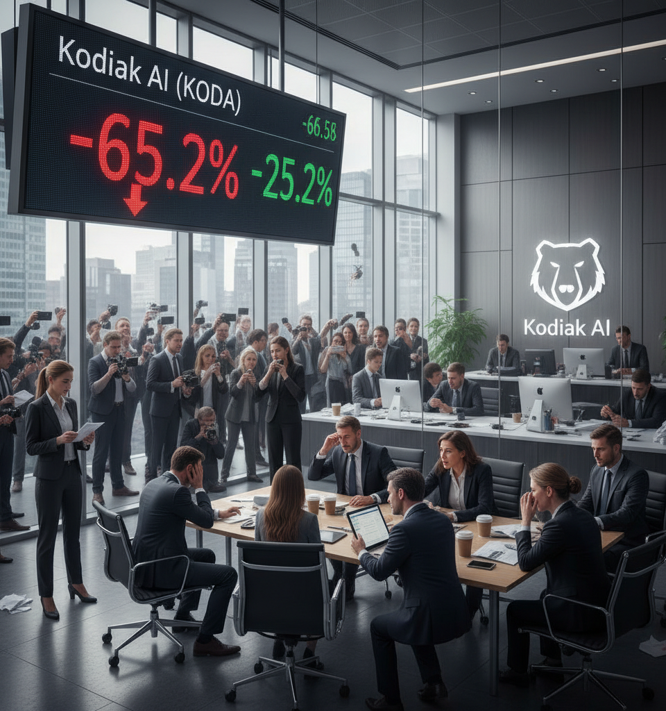 Kodiak AI Faces Steep Stock Plunge After $100M Discounted Funding Round — AI-generated illustration