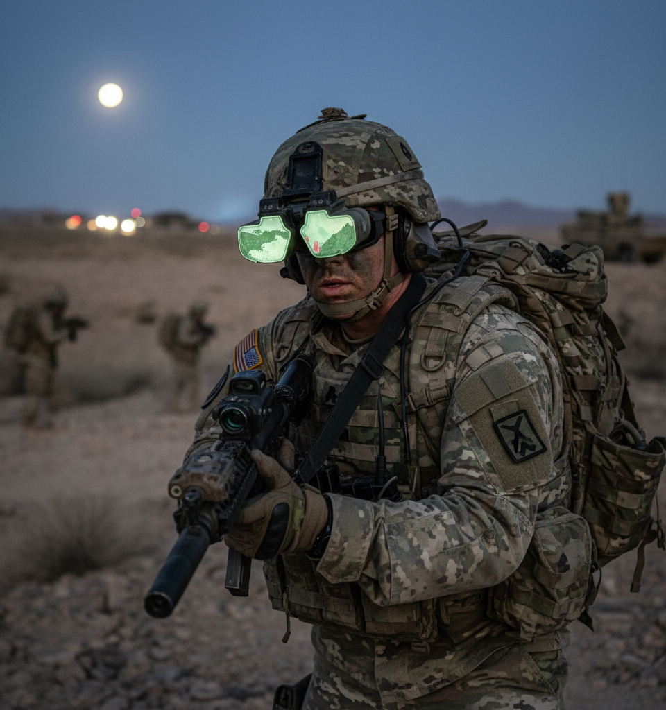 L3Harris Secures $465M Army Contract for Next-Gen Night Vision: Enhancing Soldier Superiority — AI-generated illustration