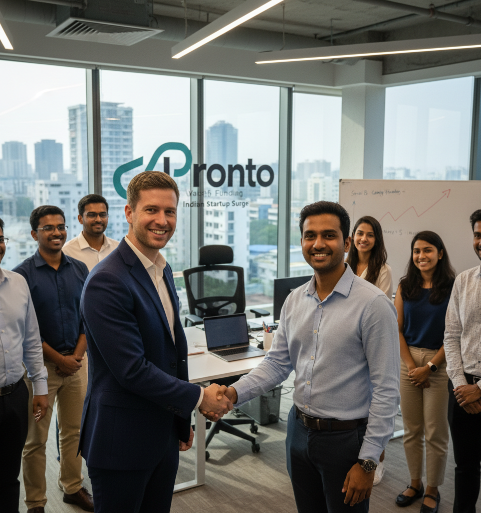 Lachy Groom Poised to Double Pronto's Valuation to $200M in Rapid Indian Startup Surge — AI-generated illustration