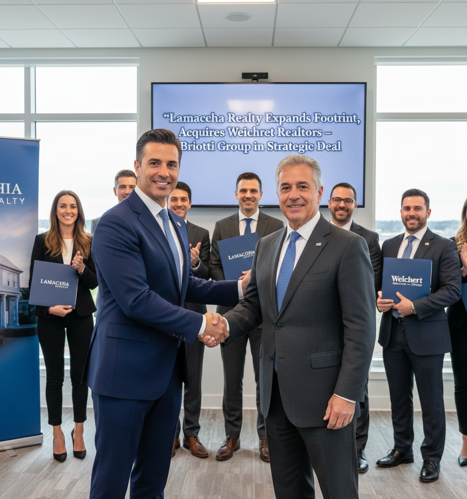Lamacchia Realty Expands Footprint, Acquires Weichert Realtors – Briotti Group in Strategic Deal — AI-generated illustration