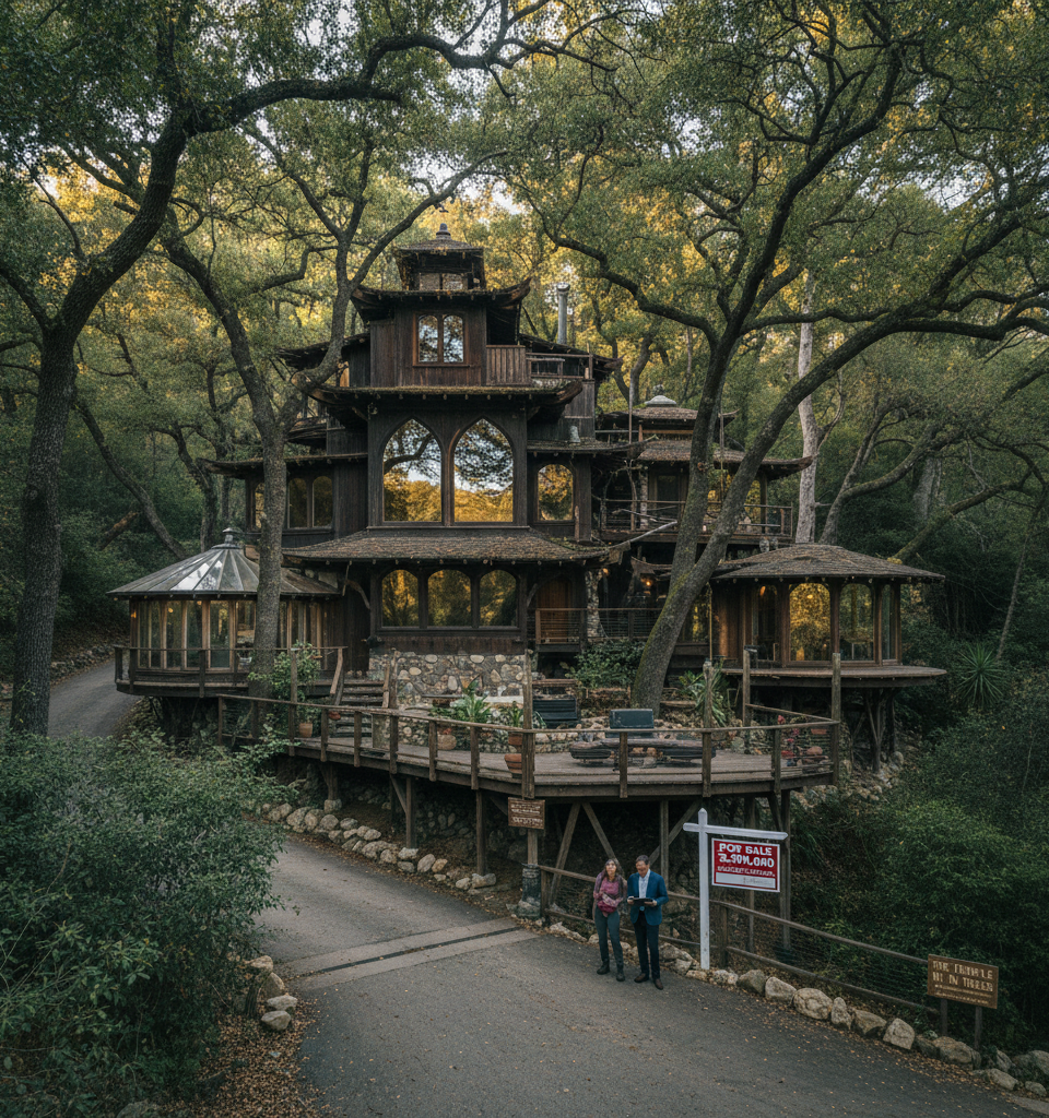 Laurel Canyon's 'Temple in the Trees' Compound Listed for $2.9 Million — AI-generated illustration