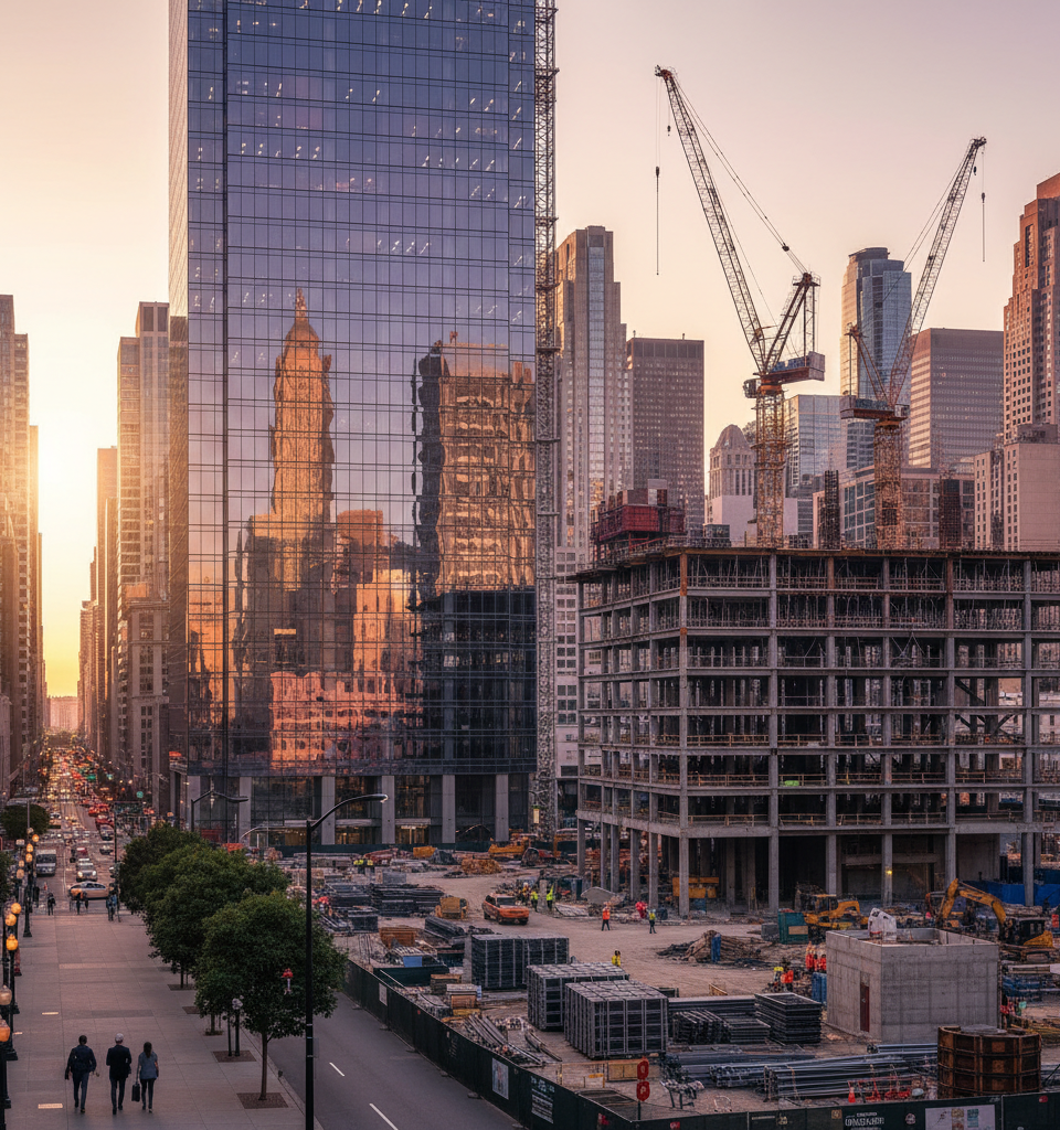 Law Firms Project Historic Office Expansion in 2026, Driving Demand Across Major U.S. Metros — AI-generated illustration