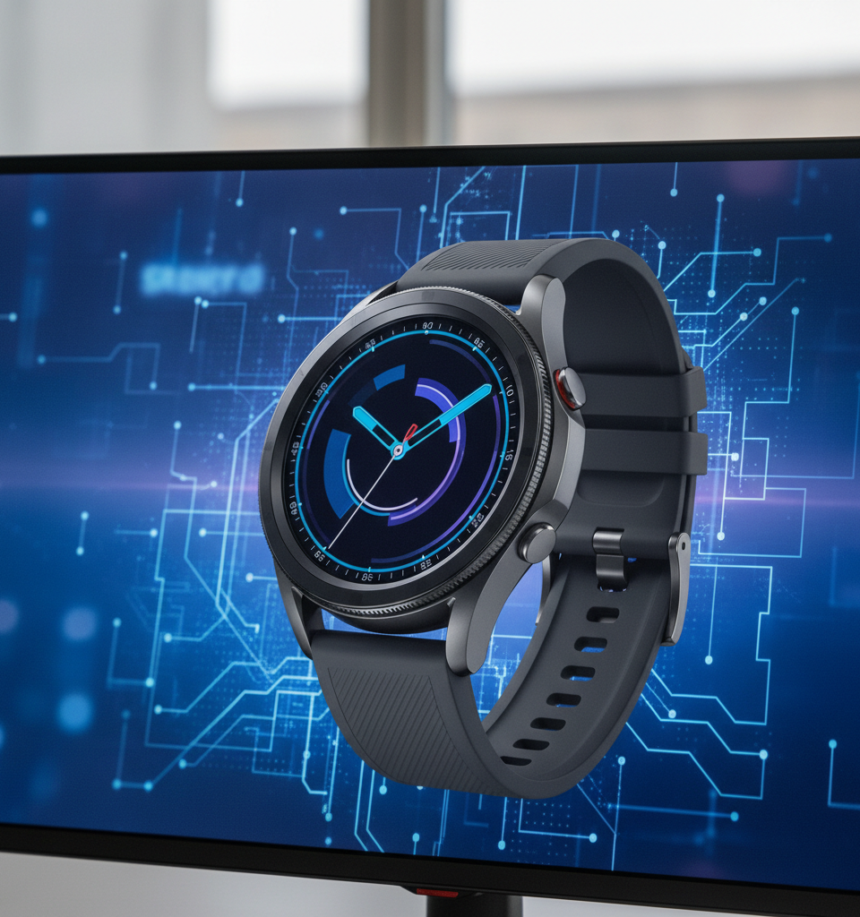 Leaked Renders Suggest Familiar Design for Upcoming Galaxy Watch 9 Series — AI-generated illustration