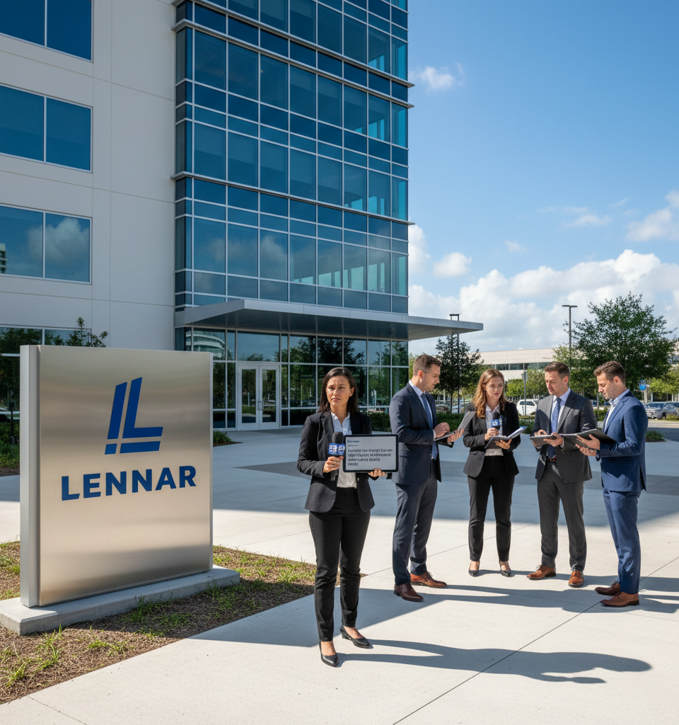 Lennar's Q2 2026 Earnings Under Scrutiny Amidst ‘Land-Light’ Strategy Test — AI-generated illustration