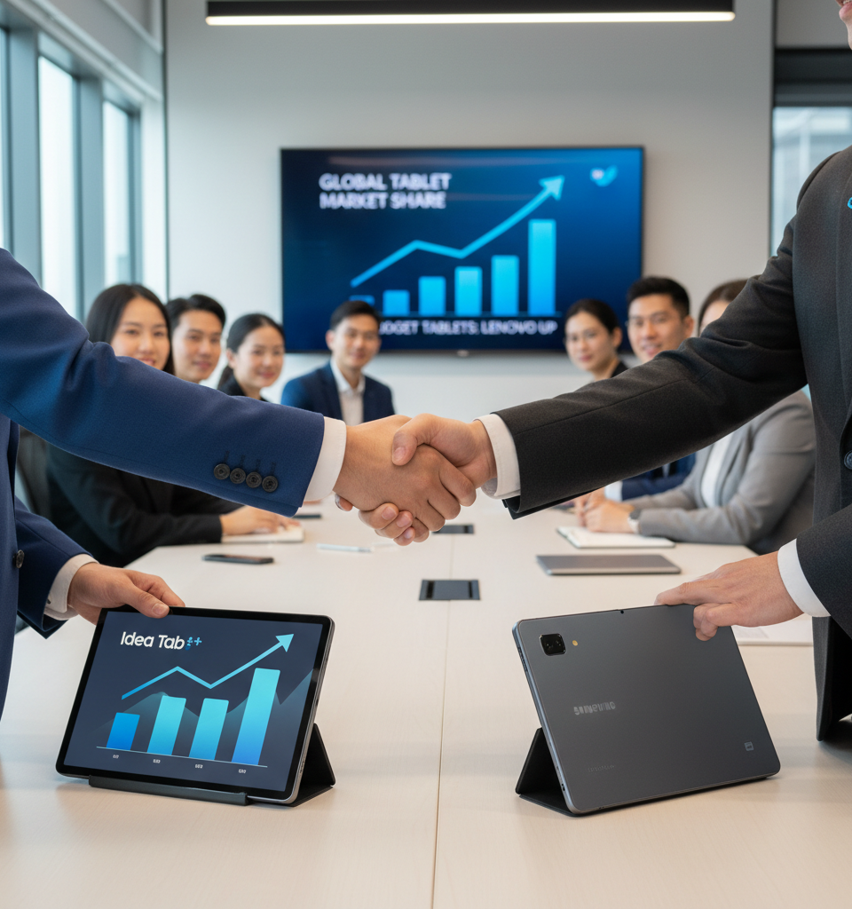 Lenovo Idea Tab Plus Poised to Challenge Samsung in Budget Tablet Market — AI-generated illustration