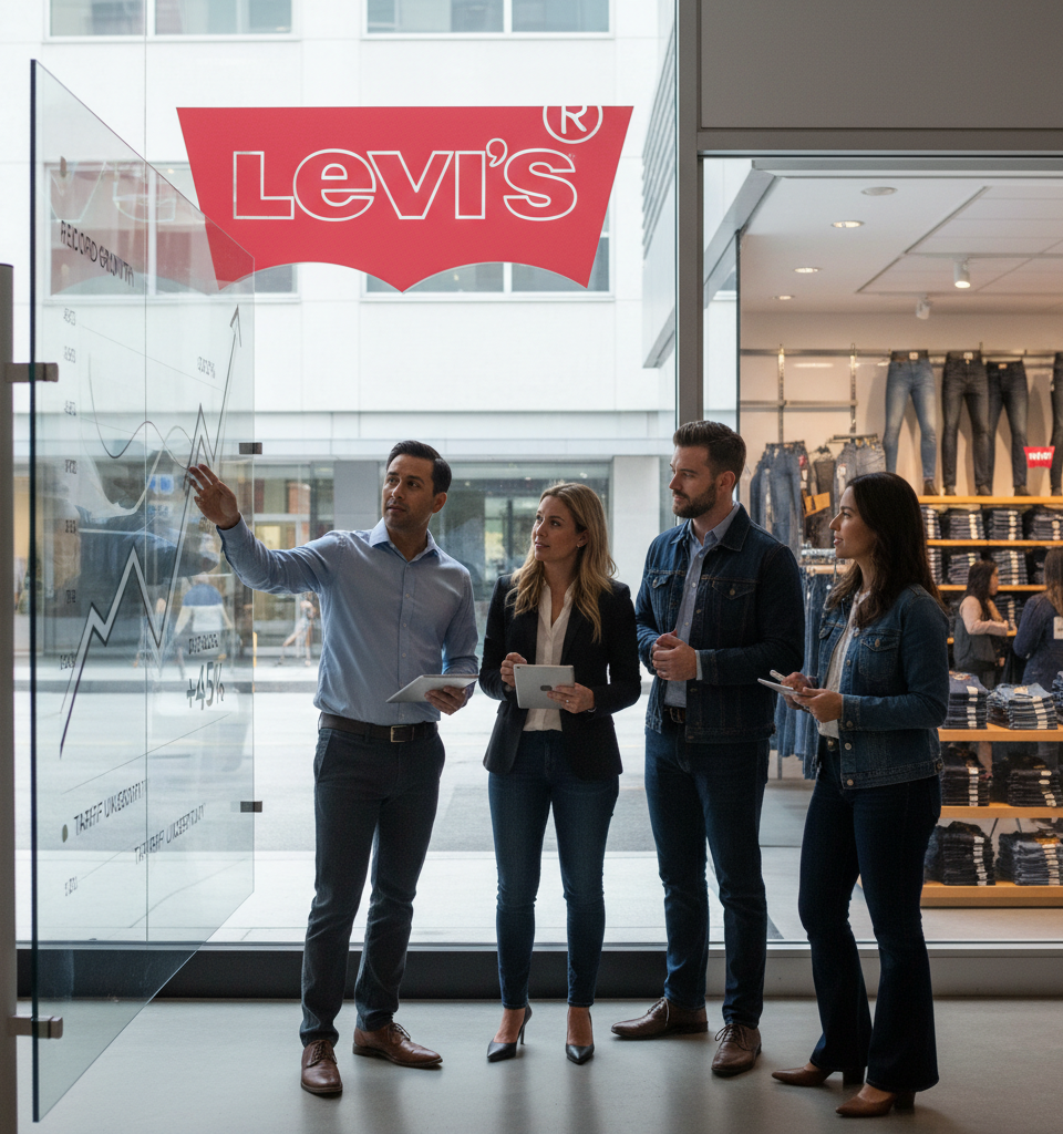 Levi Strauss Soars: Direct-to-Consumer Drives Record Growth Amidst Tariff Uncertainty — AI-generated illustration