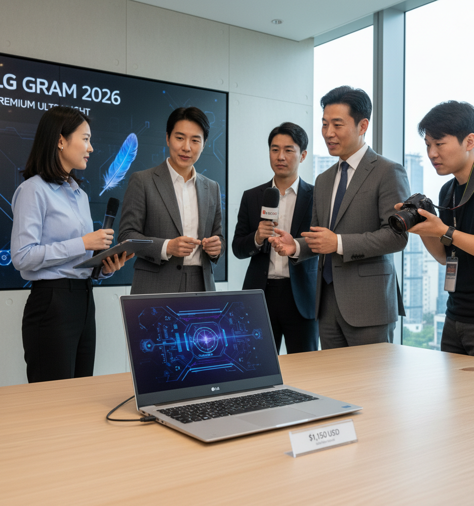 LG Launches 2026 Gram Laptop Lineup Commencing at $1,150, Targeting Premium Ultralight Market — AI-generated illustration