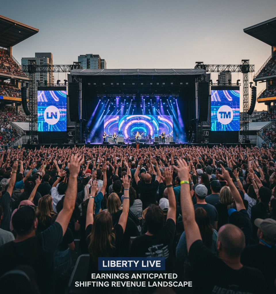 Liberty Live Earnings Anticipated Amidst Shifting Revenue Landscape — AI-generated illustration