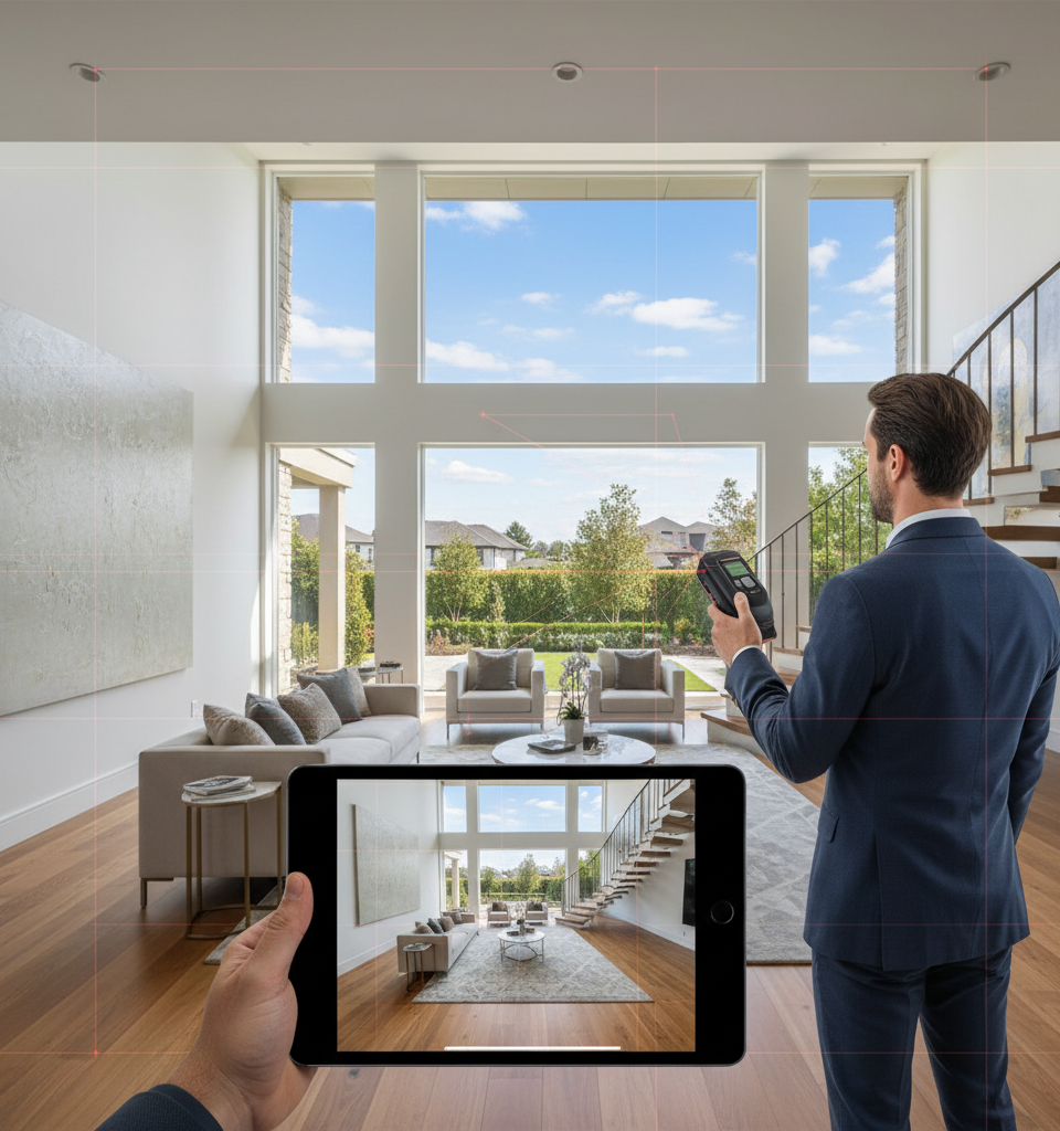 LiDAR and 3D Tours: Tech Solutions for Agent Listing Accuracy Challenges — AI-generated illustration