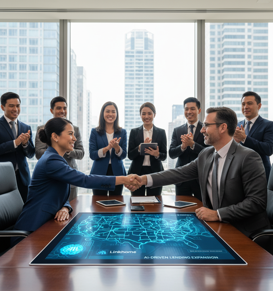 Linkhome Acquires Mortgage One Group, Expanding AI-Driven Lending Footprint Across 18 States — AI-generated illustration