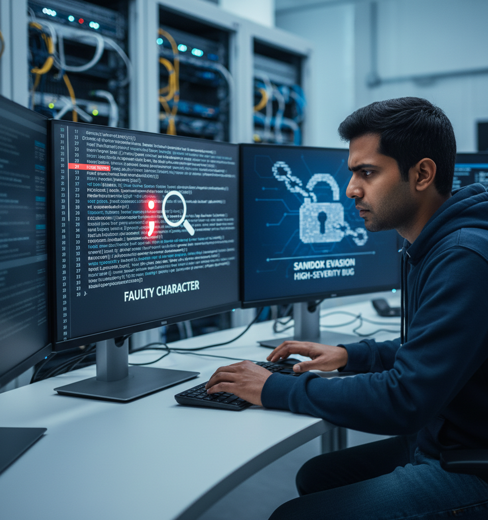 Linux Vulnerability: Single Faulty Character Enables Sandbox Evasion in High-Severity Bug — AI-generated illustration