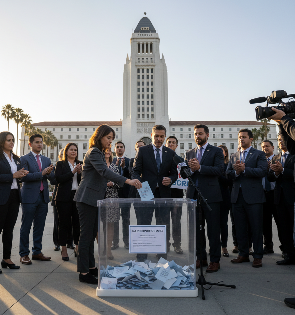 Los Angeles Mansion Tax on the Brink: California Ballot Measure Could Cap Property Transfer Fees — AI-generated illustration